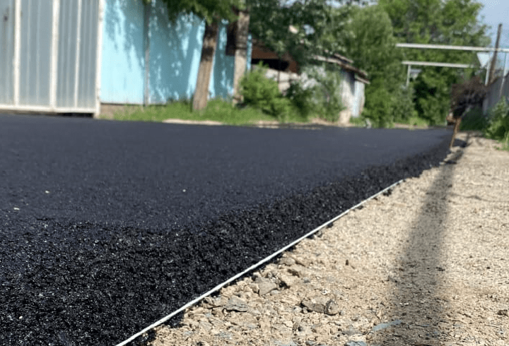 укладка асфальта в Алматы пример работы